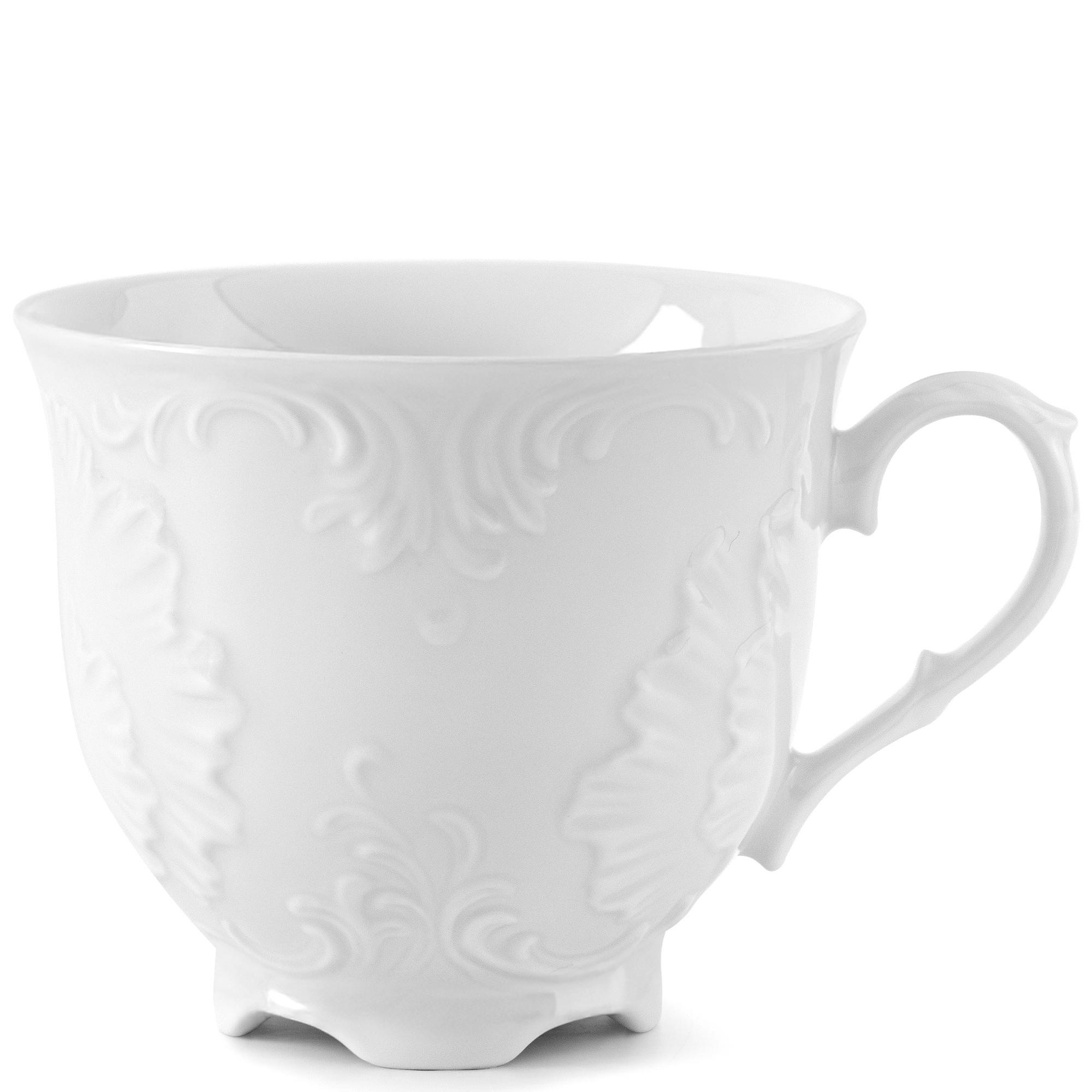 TEETASSEN Cmielow Rococo 6-tlg - Weiß, Keramik (0.25L) - KONSIMO®
