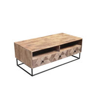 COUCHTISCH Jasmin Mangoholz 120 cm / 60 cm Natur - Naturfarben, Holz (60/120/45cm)