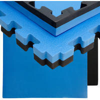 BODENSCHUTZ-MATTE 90/90/4cm Blau - Blau, Kunststoff (90/90cm) - eyepower