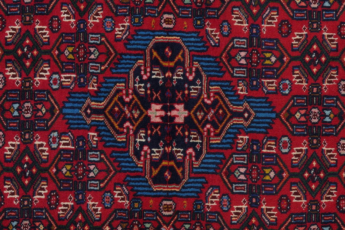 ORIENTTEPPICH handgeknüpft Assadabad Rot 143/108 cm Schurwolle - Rot, Textil (108/143cm) - Looma