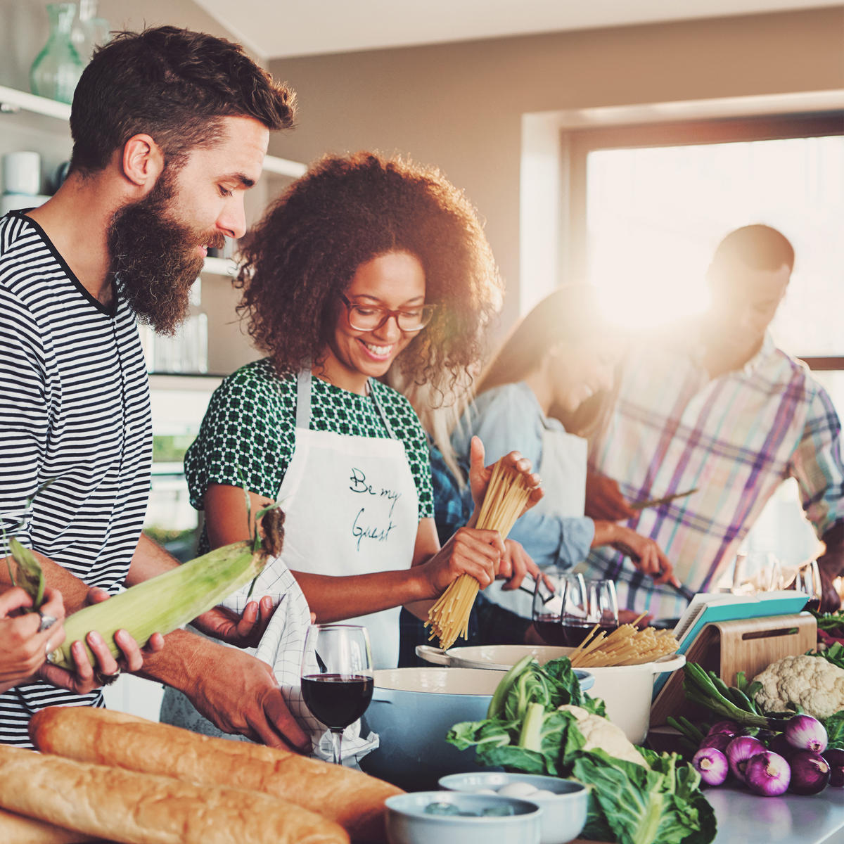 WOKPFANNE - Multicolor, Glas/Kunststoff (58/31/15cm) - Relaxdays