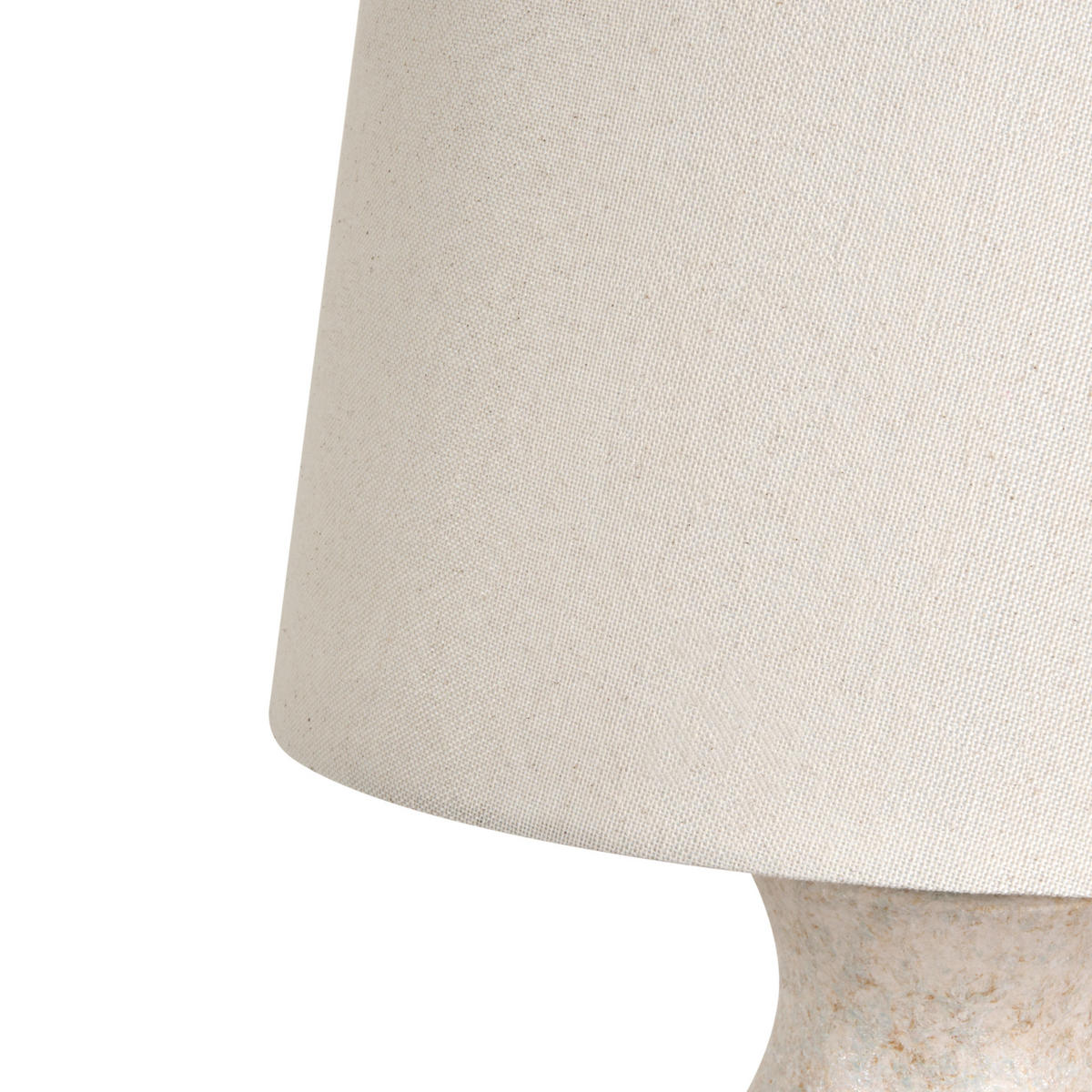 TISCHLAMPE Beige Charges - Beige, Keramik (27/27/50cm) - Beliani