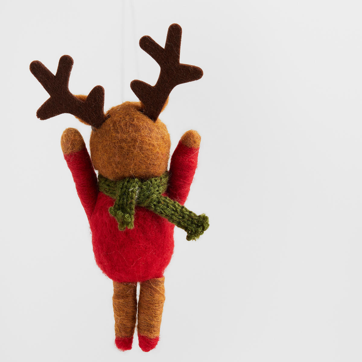 WEIHNACHTSDEKO Hängend RENIFERI, 9 x 16 cm, Braun, Christbaumschmuck, Weihnachtsbaumdekoration, Christmas, Xmas - Braun, Textil (9/6/16cm) - home&you