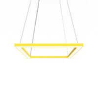 LED-HÄNGELEUCHTE - Gelb, Metall (40/40/100cm) - Lumicom