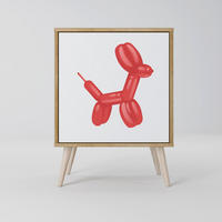 SIDEBOARD CHILDHOOD MEMORY, Eichefarben, 57,5x42x77,5 cm, Schräge Buchenholzfüße - Eichefarben/Buchefarben, Holzwerkstoff/Buchenholz (57.5/77.5/42cm) - SpaceRebels