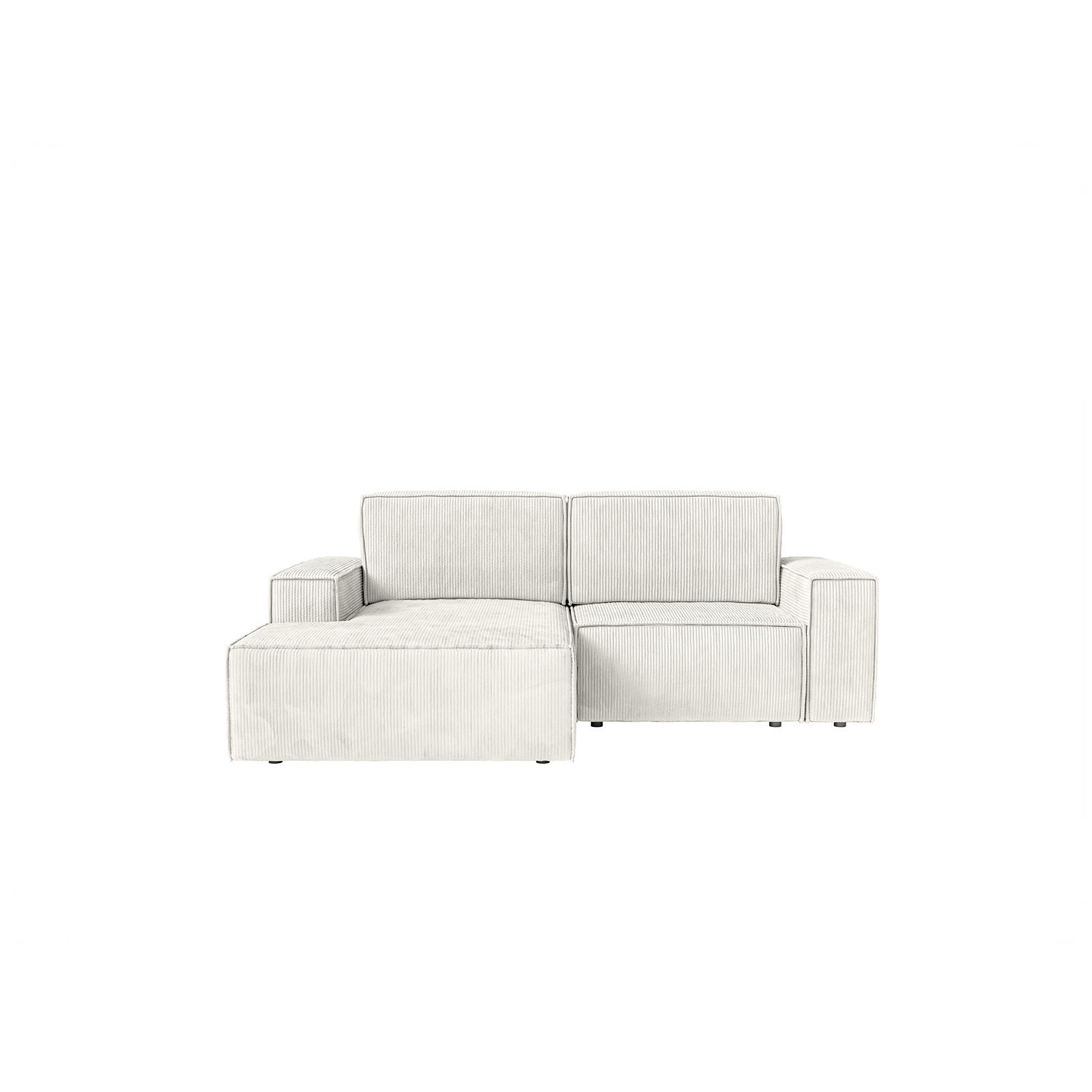 ECKSOFA KOKKO MINI mit Schlaffunktion, Weiß - Weiß, Textil (240/167cm) - Fedve