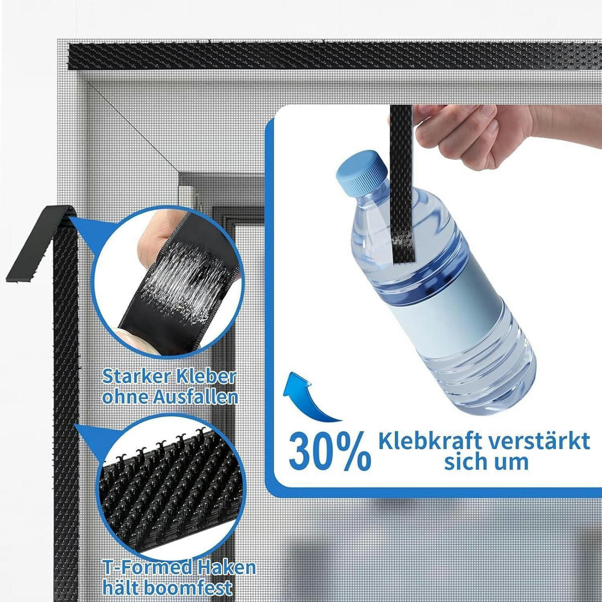 FLIEGENGITTER für Dachfenster 130 x 150 cm Schwarz - Schwarz, Kunststoff (33/22/3.5cm)