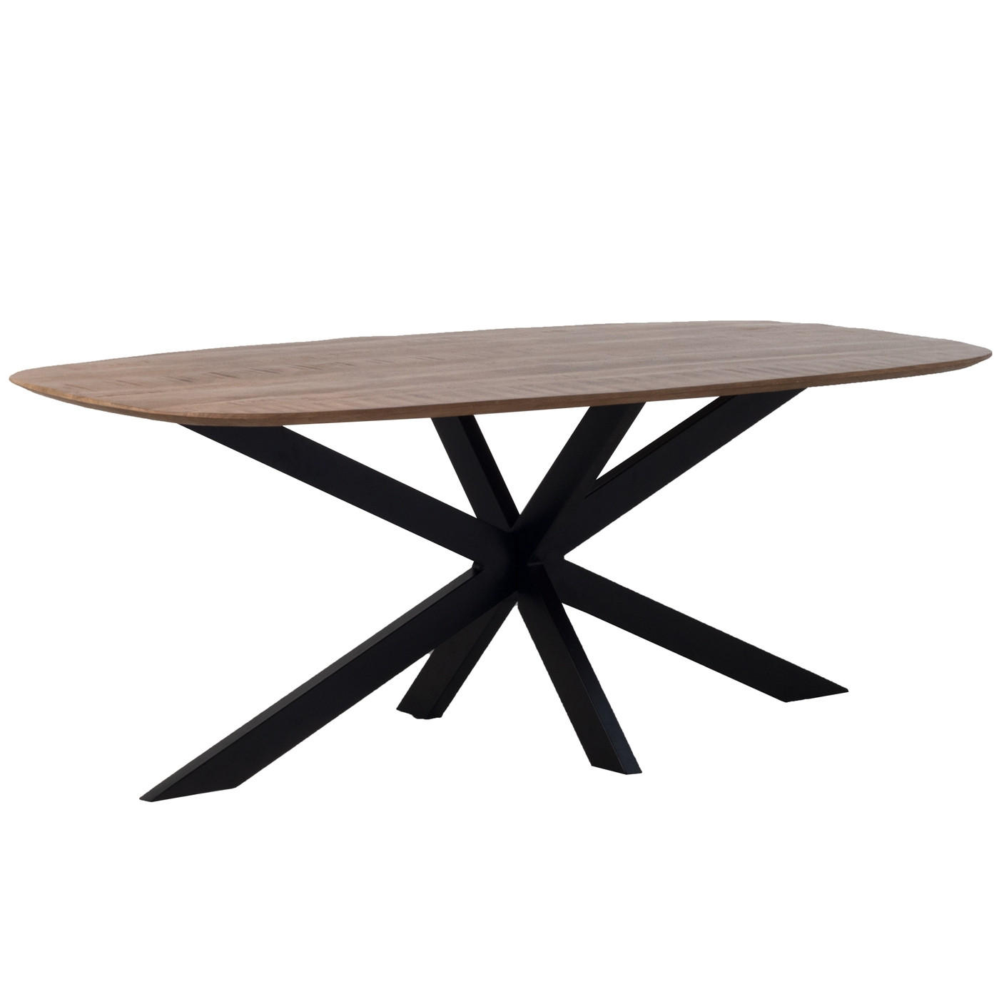 ESSTISCH oval aus Mangoholz 240cm, braun - Braun, Holz (240/100/76cm) - Giga Meubel