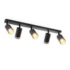 STRAHLER Tölz 5-flammig 73/5/17 cm - Schwarz, Metall (73/5/17cm) - Nettlife