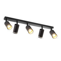 STRAHLER Tölz 5-flammig 73/5/17 cm - Schwarz, Metall (73/5/17cm) - Nettlife