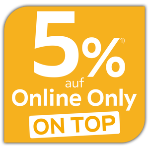 5% auf Online Only on top
