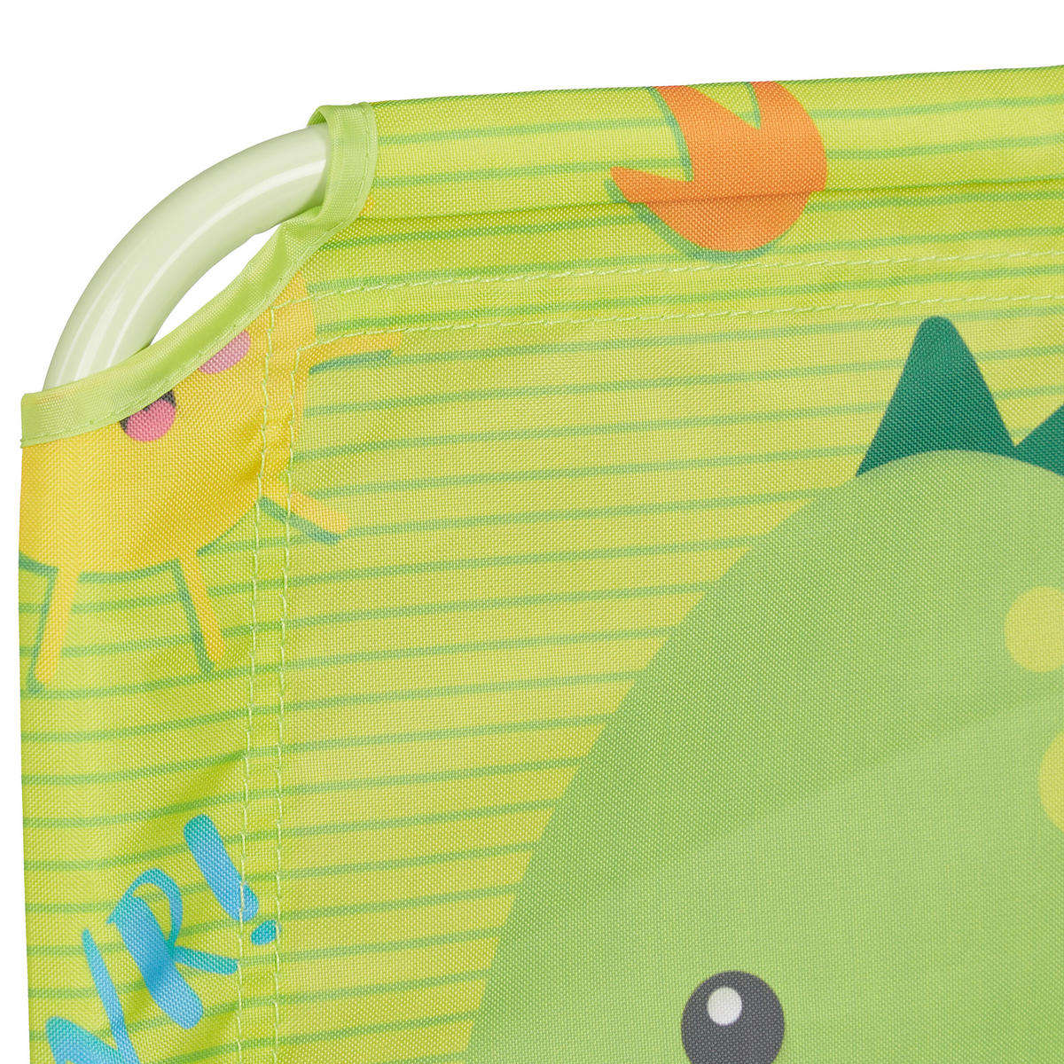 KINDER-KLAPPSTUHL - Hellgrün, Textil/Metall (36/51.5/37.5cm) - Relaxdays