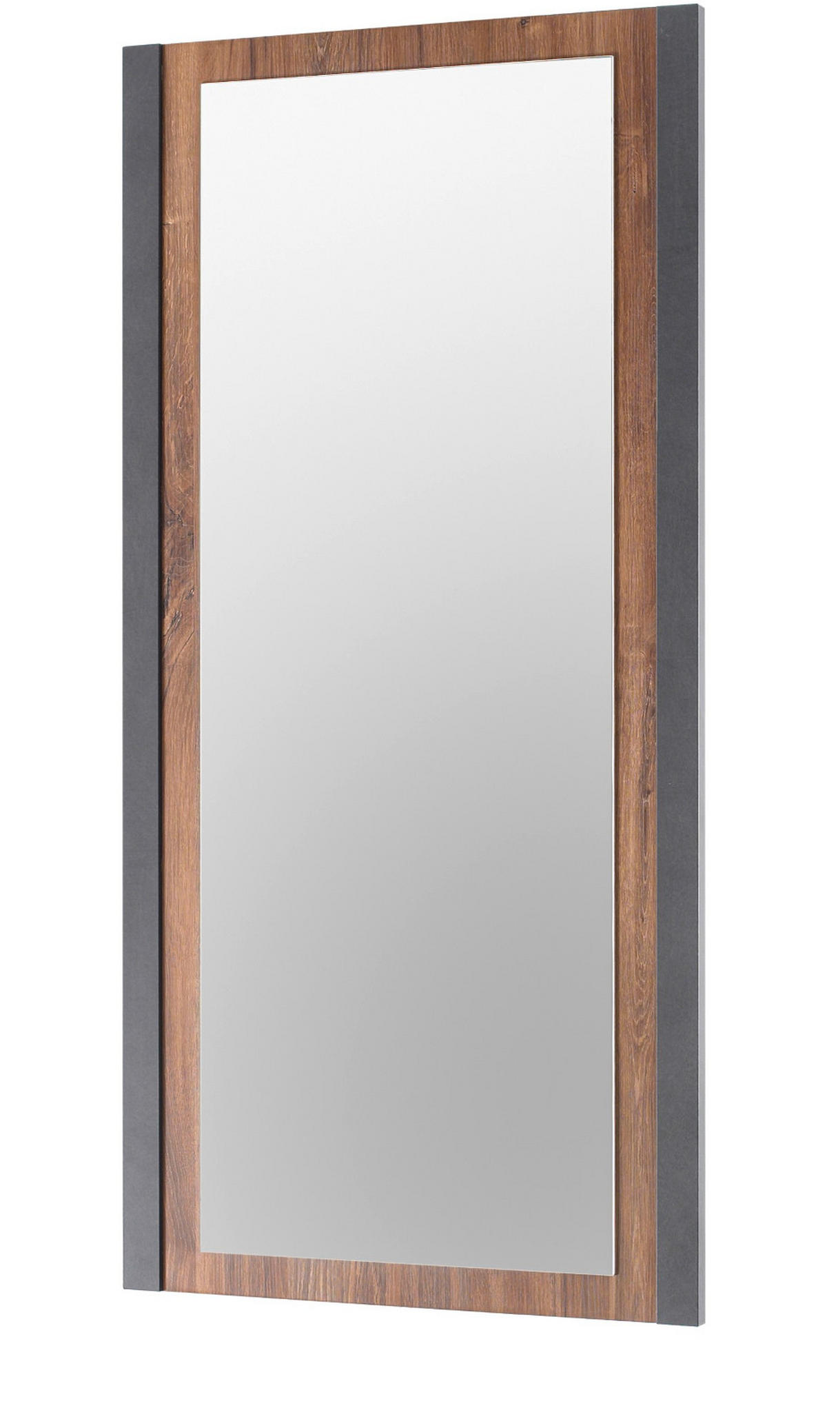 GARDEROBEN-SET 3-teilig, Eiche Stirling, grau, Garderobenkombination 155 x 202 cm - Eichefarben/Grau, Holzwerkstoff/Metall (155/202/45cm)