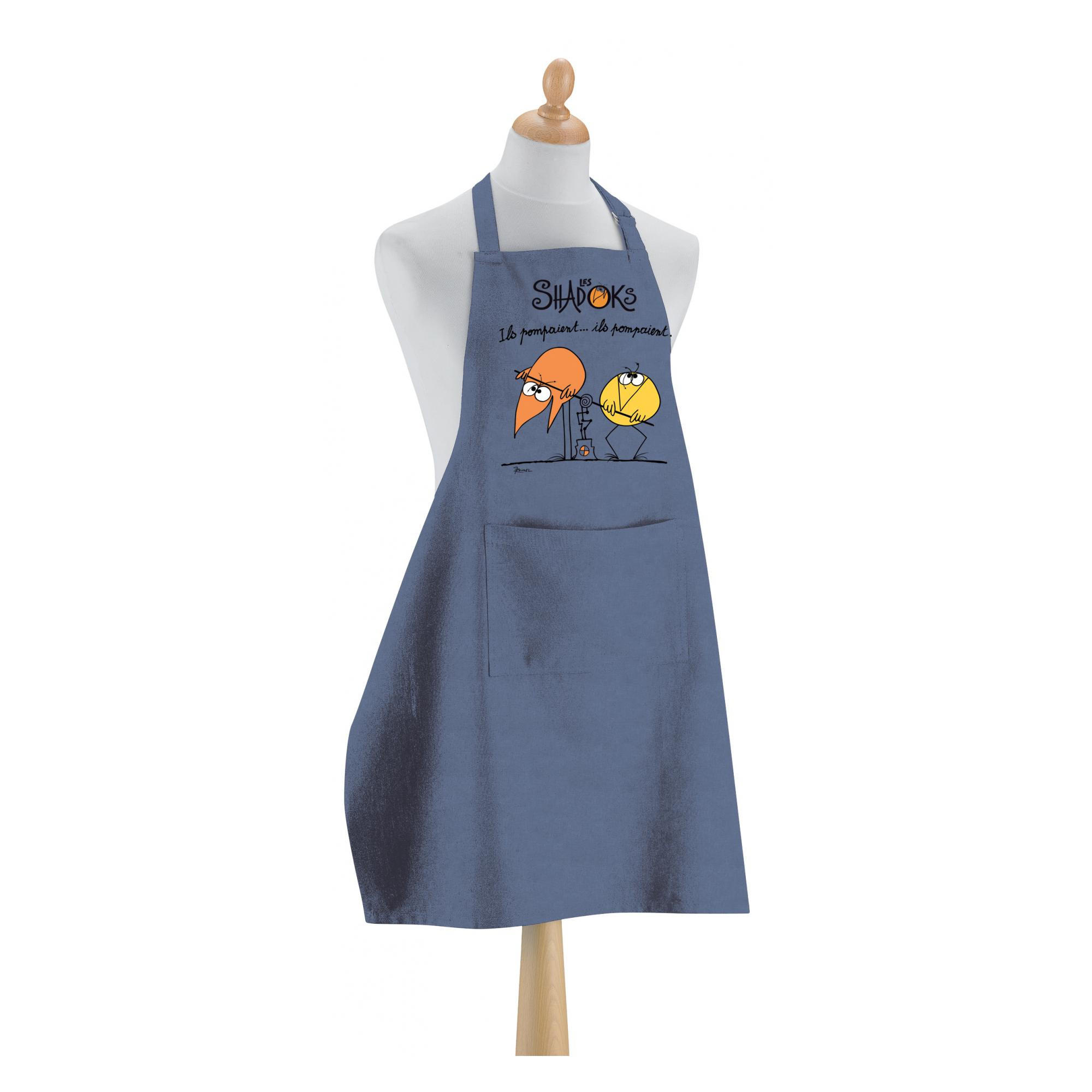 Winkler Küchenschürze Blau 72x90 cm