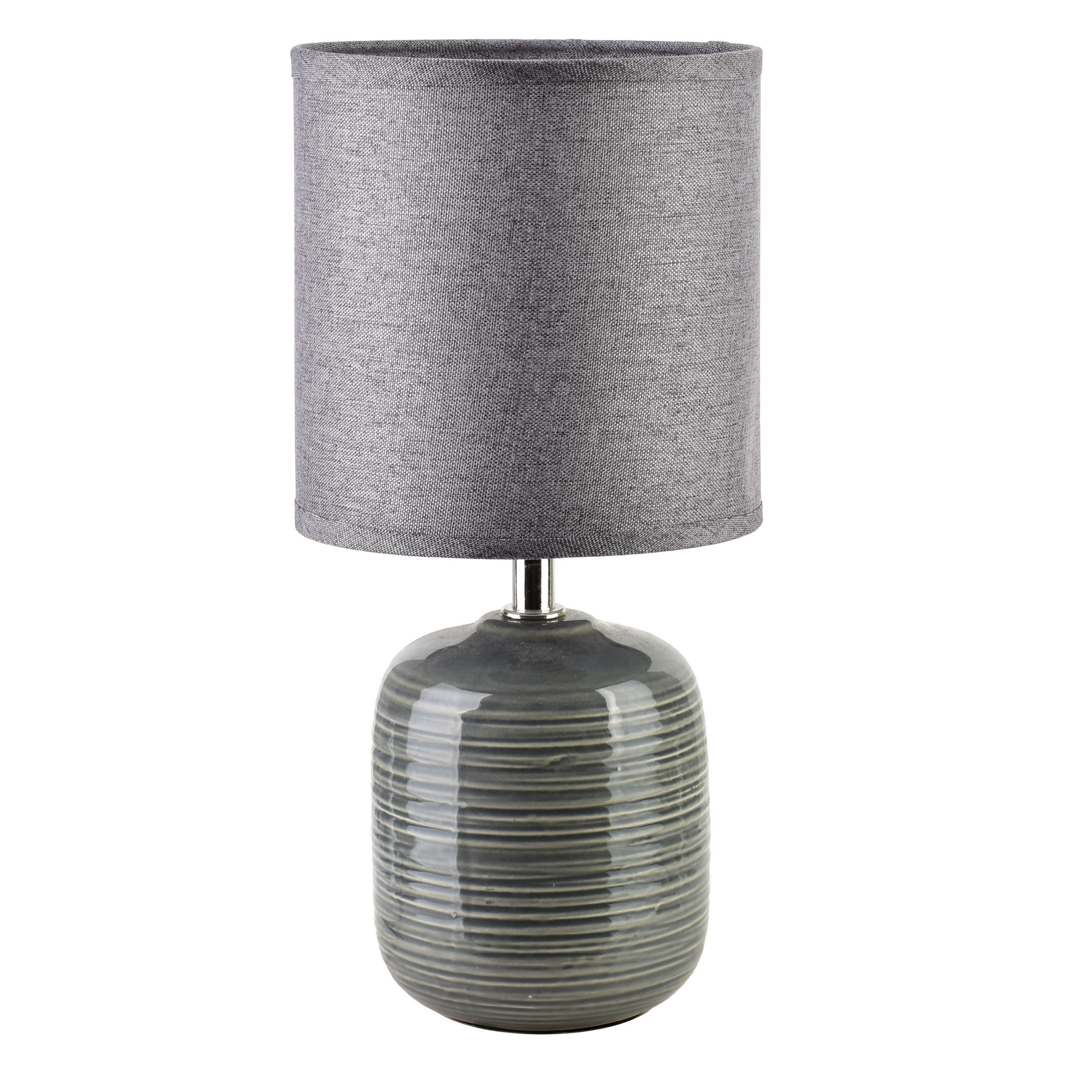 TISCHLAMPE Grau 10/14/28.5 cm Keramik - Grau, Keramik (10/14/28.5cm) - Mondex