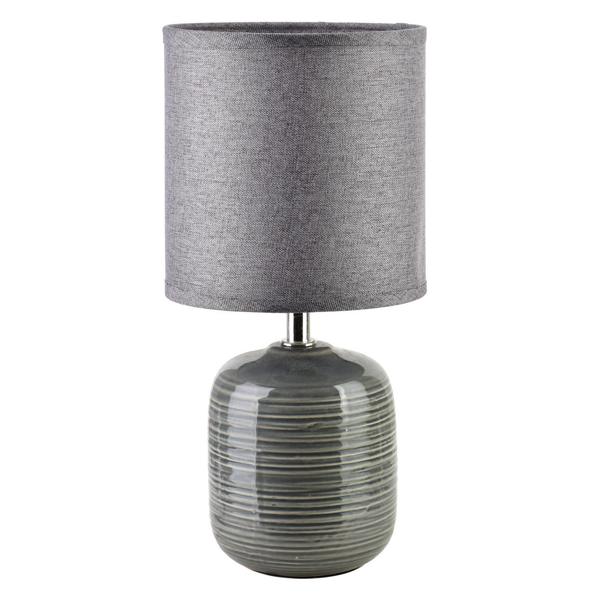 TISCHLAMPE Grau 10/14/28.5 cm Keramik - Grau, Keramik (10/14/28.5cm) - Mondex