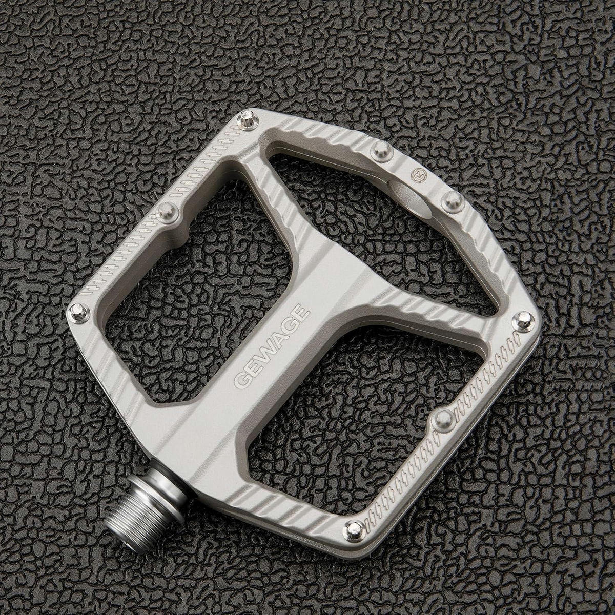 FAHRRADPEDALE MTB Aluminiumdruckguss mit 16 Pins und Cr-Mo Achse - Silberfarben, Metall (11/1.5/11.5cm)