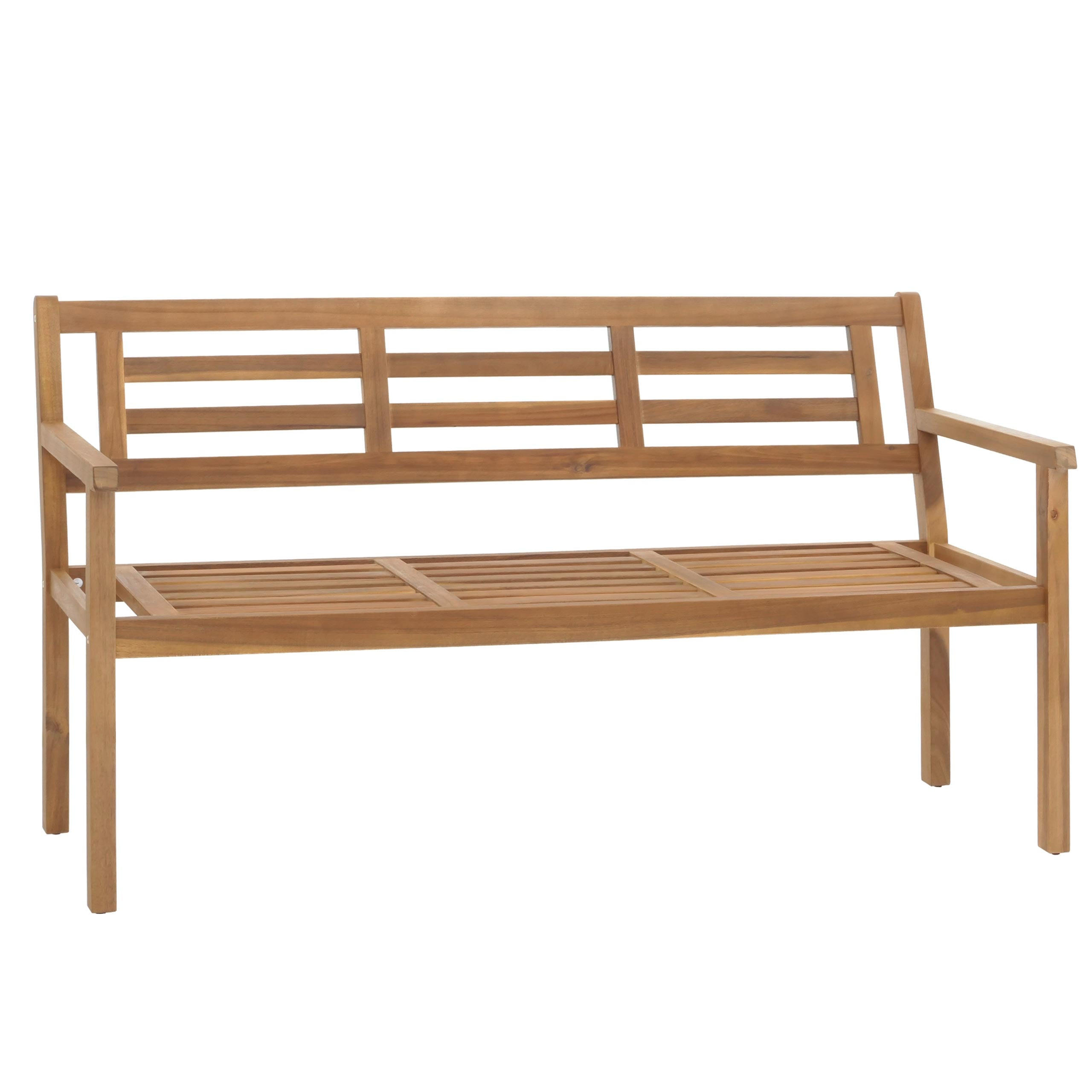 GARTENBANK 82x145x59cm ohne Kissen - Braun, Holz (145/82/59cm) - PROREGAL