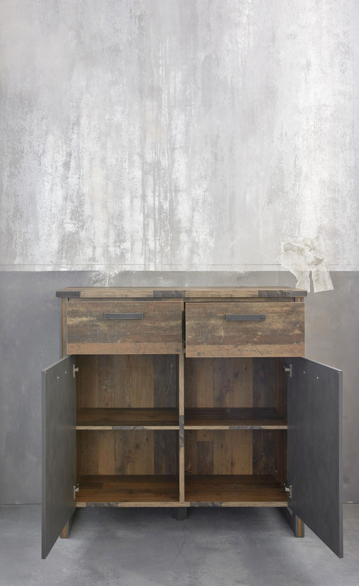 KOMMODE Grau - Grau, Holzwerkstoff (119/110/42cm) - ebuy24