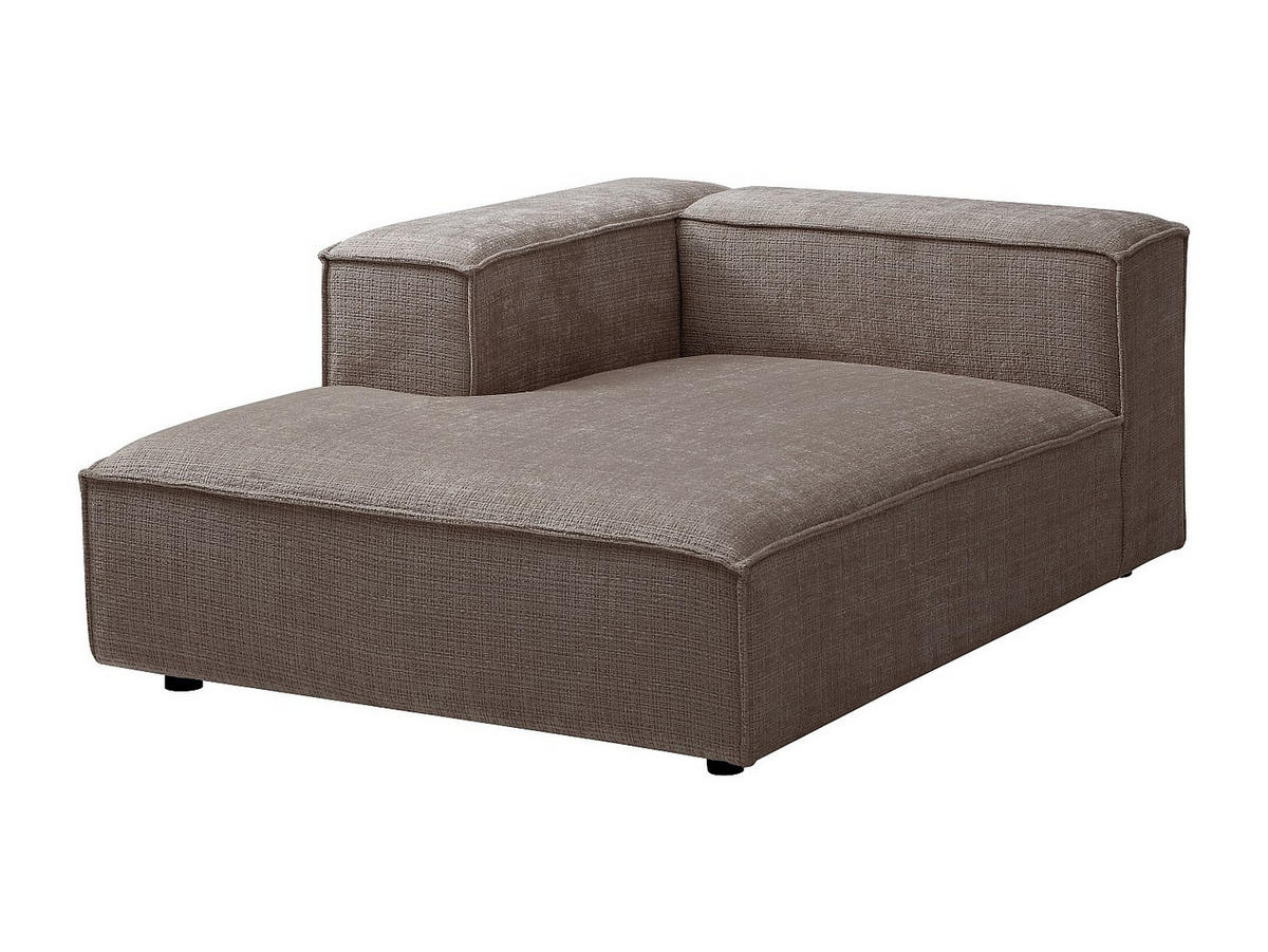 RECAMIERE ohne Schlaffunktion - 1 Person - stoff - taupe Ruzolo - Taupe, Textil (120/67/169cm) - Vente-Unique