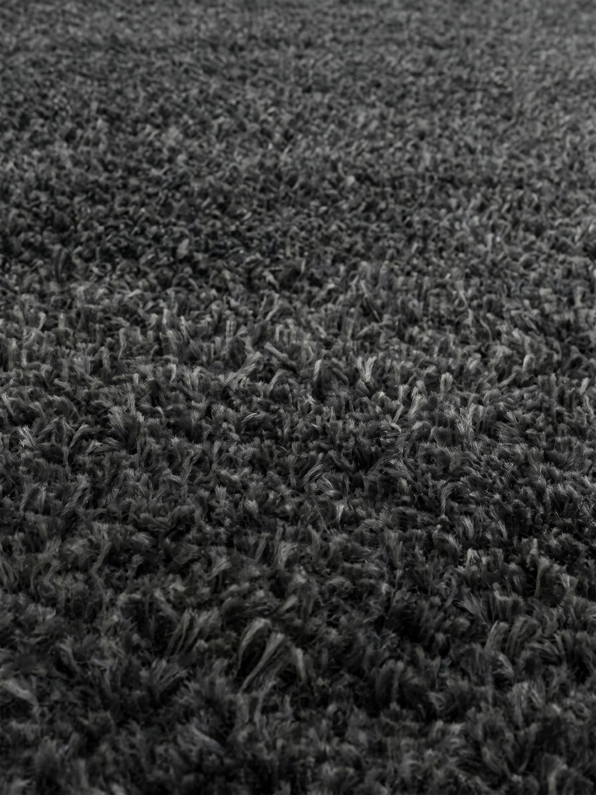 HOCHFLORTEPPICH Shaggy Uni Kuschelig Waschbar Wohnzimmer Läufer Grau 80x250 cm – SALZACH - Grau, Textil (250/80cm) - KADIMA DESIGN