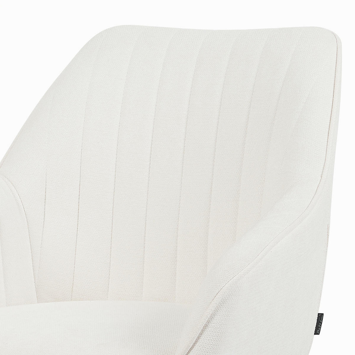 ARMLEHNSTUHL ARVIT - Schwarz/Weiß, Textil/Metall (58/87/61cm) - B&D Home