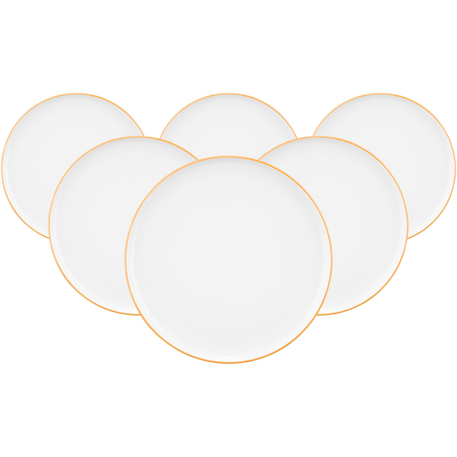 SPEISETELLER Sento Home Pure Lines Mango Orange ø 27,6 cm 6er Set - Orange, Keramik (27.6cm) - Seltmann Weiden