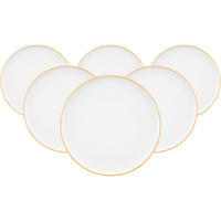 SPEISETELLER Sento Home Pure Lines Mango Orange ø 27,6 cm 6er Set - Orange, Keramik (27.6cm) - Seltmann Weiden