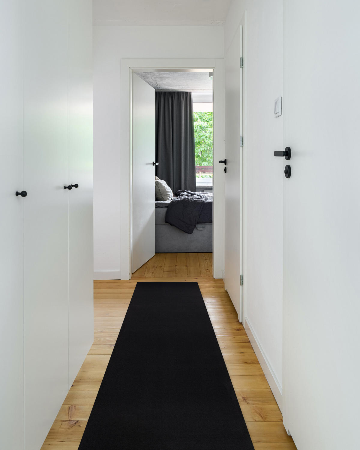 LÄUFER Antirutsch RUMBA 60/280 cm - Schwarz, Textil (60/280cm) - rugsX