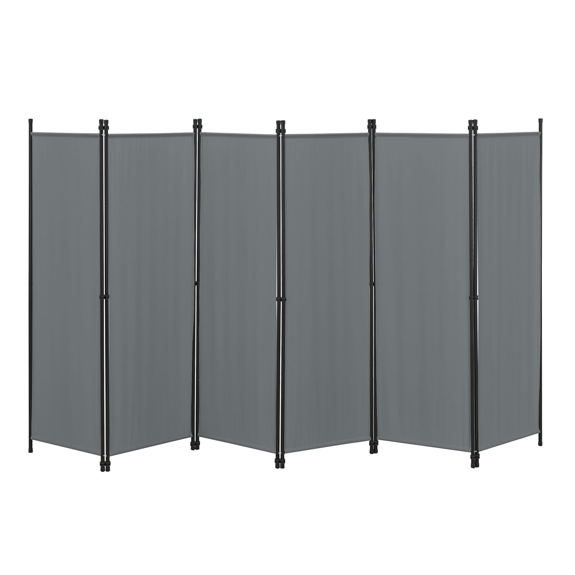 SICHTSCHUTZ Huesca - Dunkelgrau, Textil/Metall (300/2cm) - [en.casa]