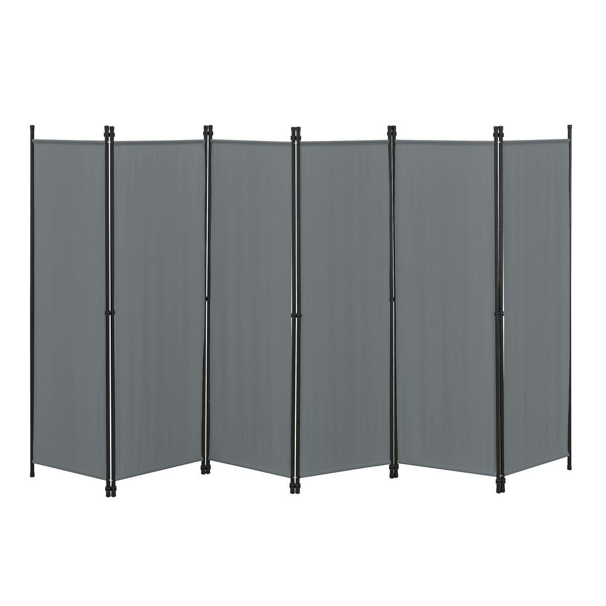 SICHTSCHUTZ Huesca - Dunkelgrau, Textil/Metall (300/2cm) - [en.casa]
