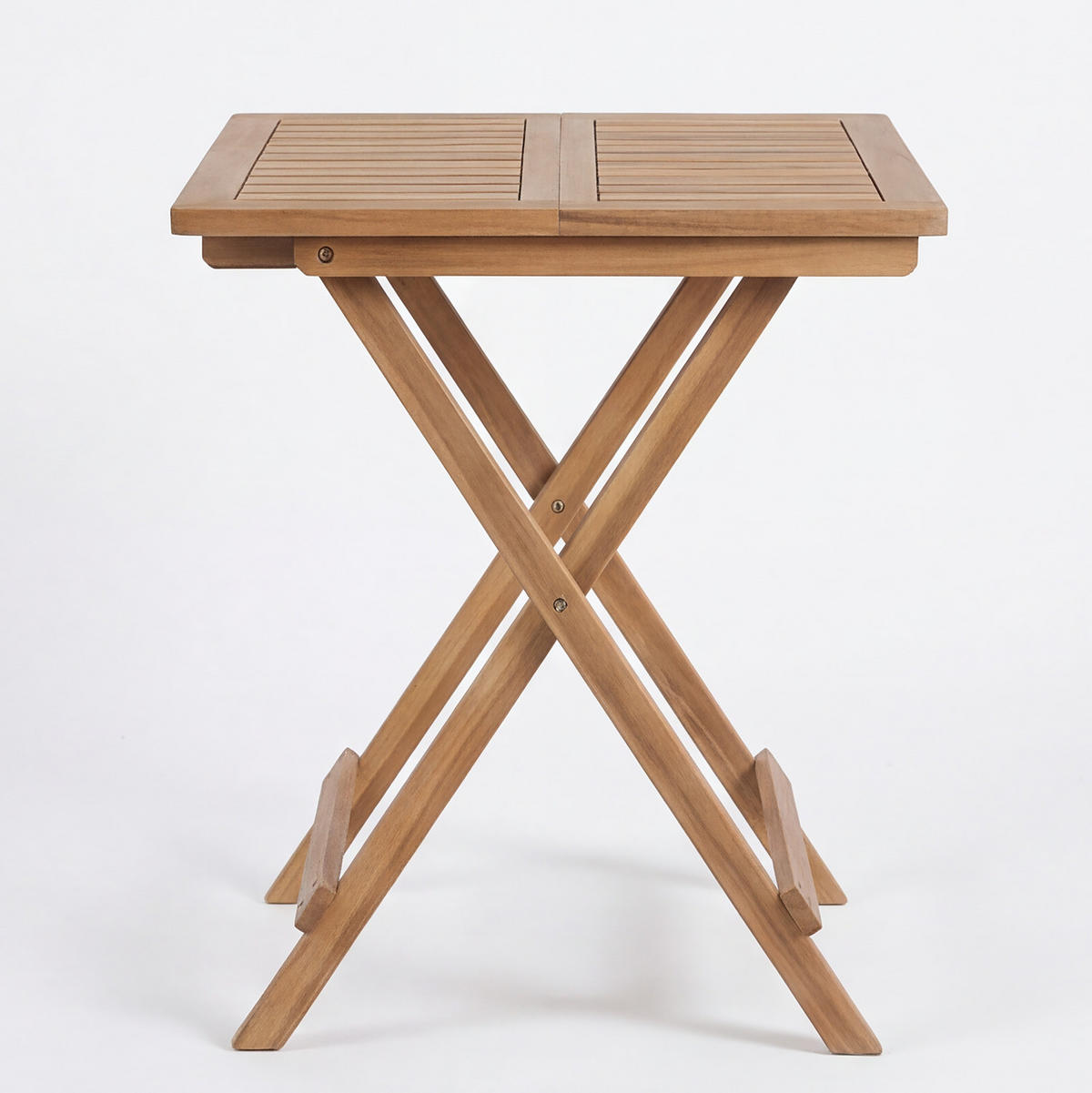 BALKONSET - 3-teilig - Akazie massiv / Nylon - Braun - Akaziefarben, Holz/Textil - home24