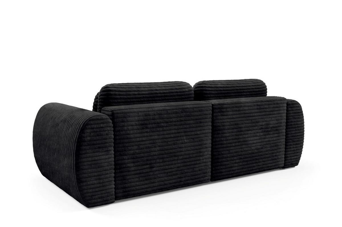 SCHLAFSOFA mit Bettkasten Schwarz - Schwarz, Holz/Holzwerkstoff (266/95/110cm) - Furnisell