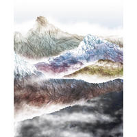 FOTOTAPETE Landschaft 200 x 250 cm - Multicolor, Papier (200/250cm) - Sanders & Sanders