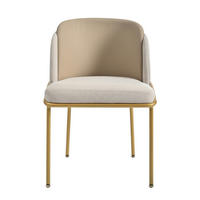 STUHL mit verstellbaren Füßen Holz Metall Beige - Beige, Metall (55/85/55.1cm) - Meubliv