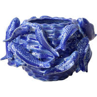 ÜBERTOPF Fishery ø27 cm - Blau, Keramik (27/16/27cm) - FURNARO