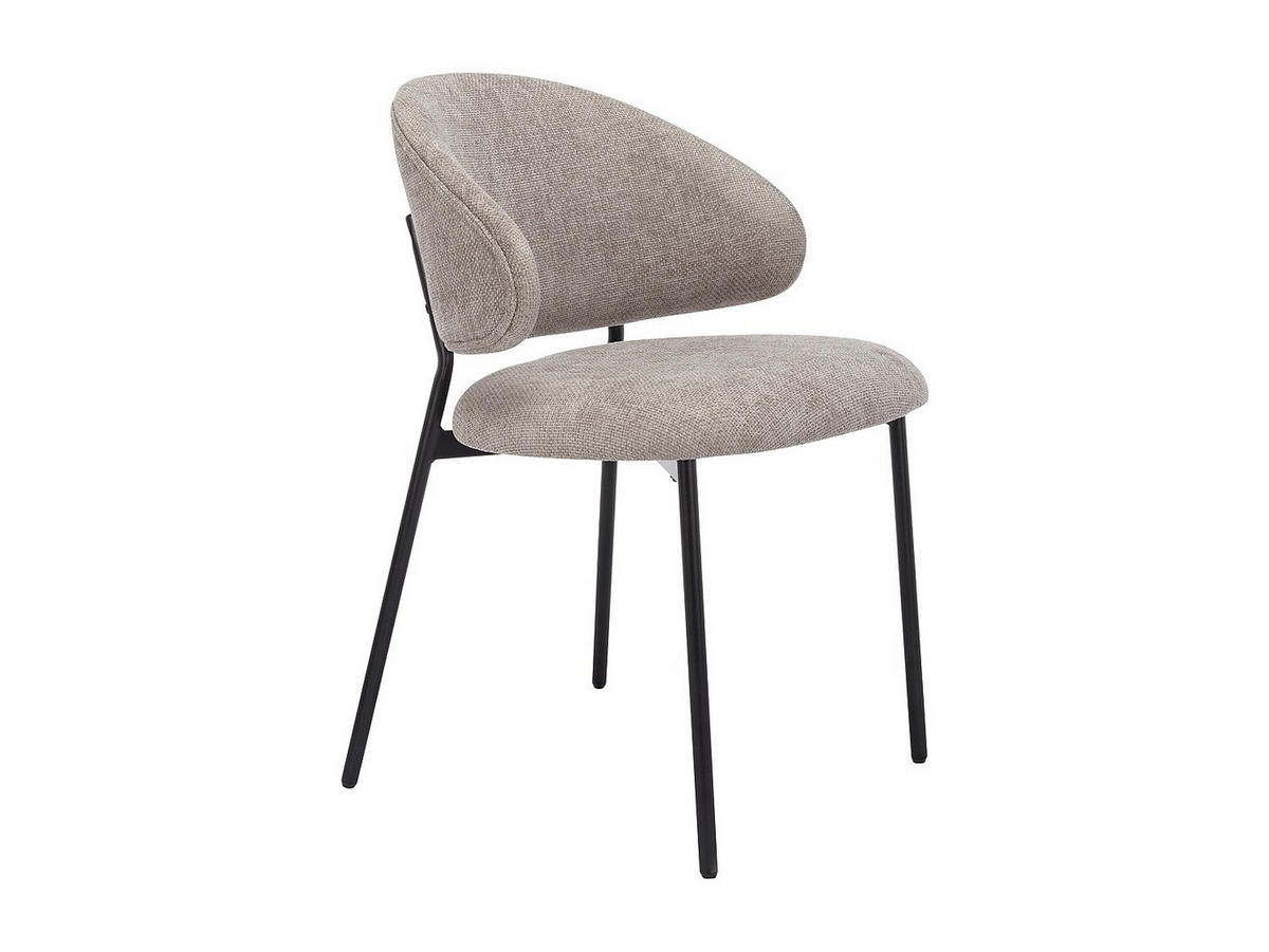 STUHL - 51cm x 54.5cm - Polyester - taupe - VOSINIA - Taupe, Textil (51/75/54.5cm) - Vente-Unique