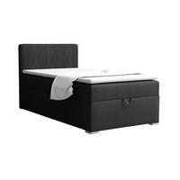 BOXBETT TEEN 4 100/200 Velours / Cord Schwarz H3 - Schwarz, Holz/Holzwerkstoff (100/200cm) - Deine Möbel 24