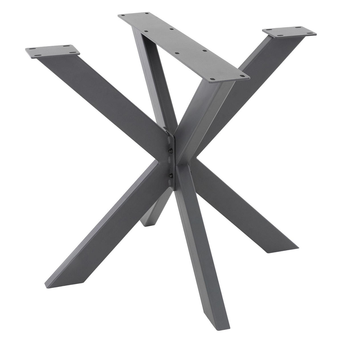 TISCHGESTELL Spider 85 x 85 x 71 cm Anthrazit - Anthrazit, Metall (85/71/85cm) - ML-DESIGN