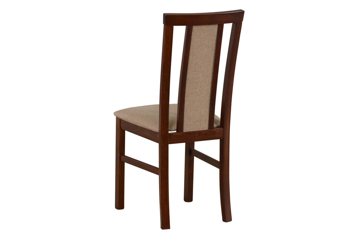 STUHL 2 er MILANO 7, nussbaum - Nussbaumfarben/Braun, Holz (43/93/40cm) - Leaf Design