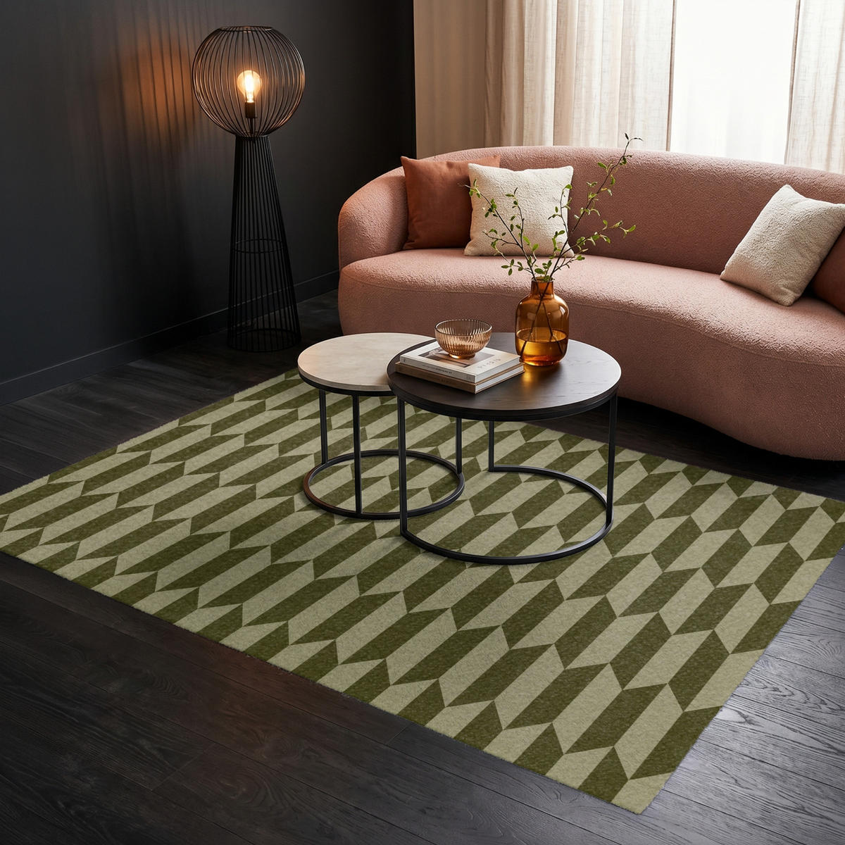 KOBERCE - Vzor - abstraktný - zelený - lietadlá - 200x140 cm - olivovozelená, textil/plast (200/0.4cm) - OnlyWow