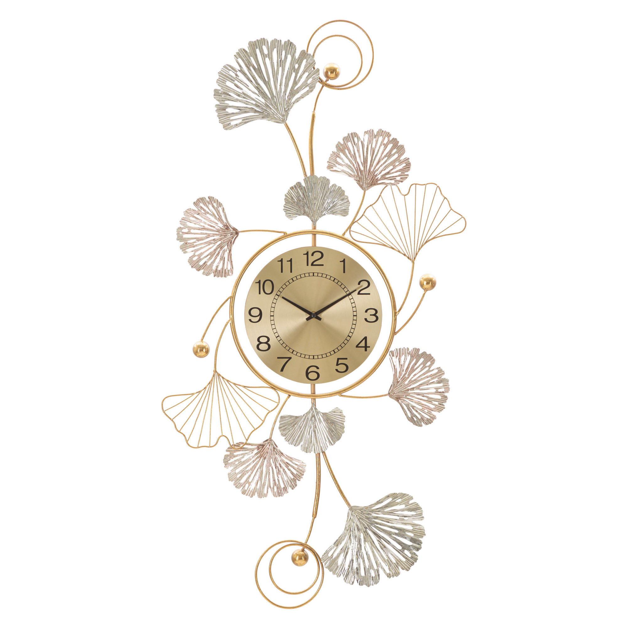Mauro Ferretti Wanduhr Gold 52.5x102x3.5 cm