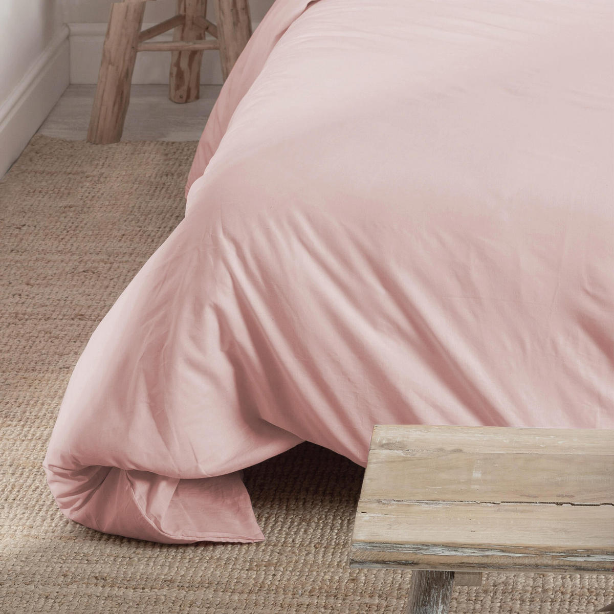 BETTBEZUG basic 260x240 cm (übergrösse) hellrosa - Rosa, Textil (260/240cm) - Happy Friday