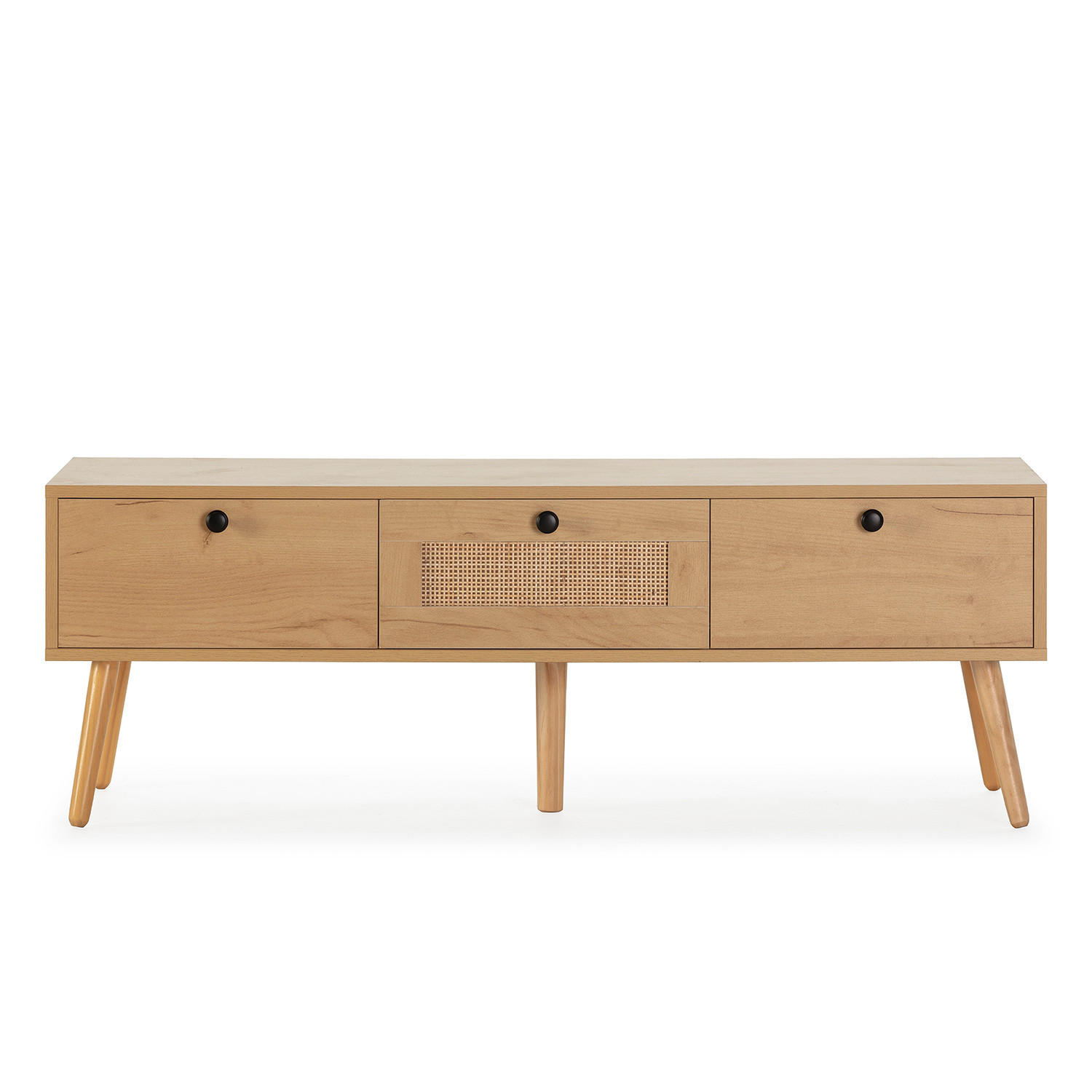 TV-ELEMENT Bella 3 Türen Eiche farbe - Honigeiche, Holzwerkstoff (120/41/39cm) - VS Venta-stock