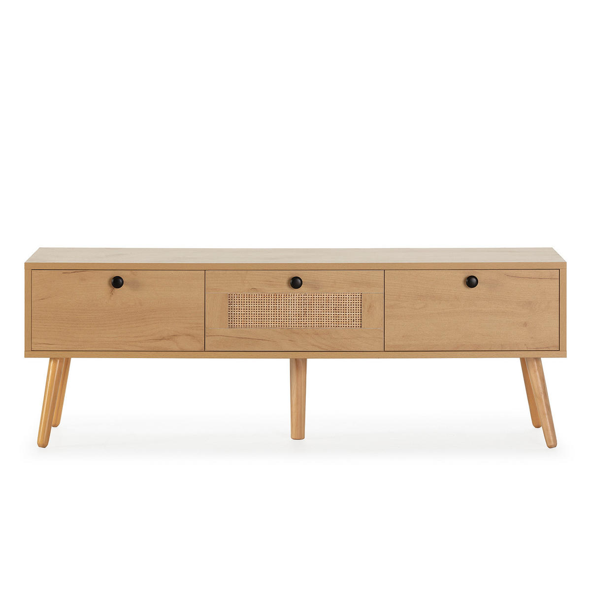 TV-ELEMENT Bella 3 Türen Eiche farbe - Honigeiche, Holzwerkstoff (120/41/39cm) - VS Venta-stock