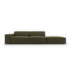 SOFA Jodie aus Samt grün 3 Sitzplätze - Grün, Textil (262/70/102cm) - Micadoni