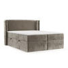 BOXBETT Viva 180/200 cm Beige im Lotta Stoff - Beige/Schwarz, Holz/Holzwerkstoff (180/200cm) - AltaBeds