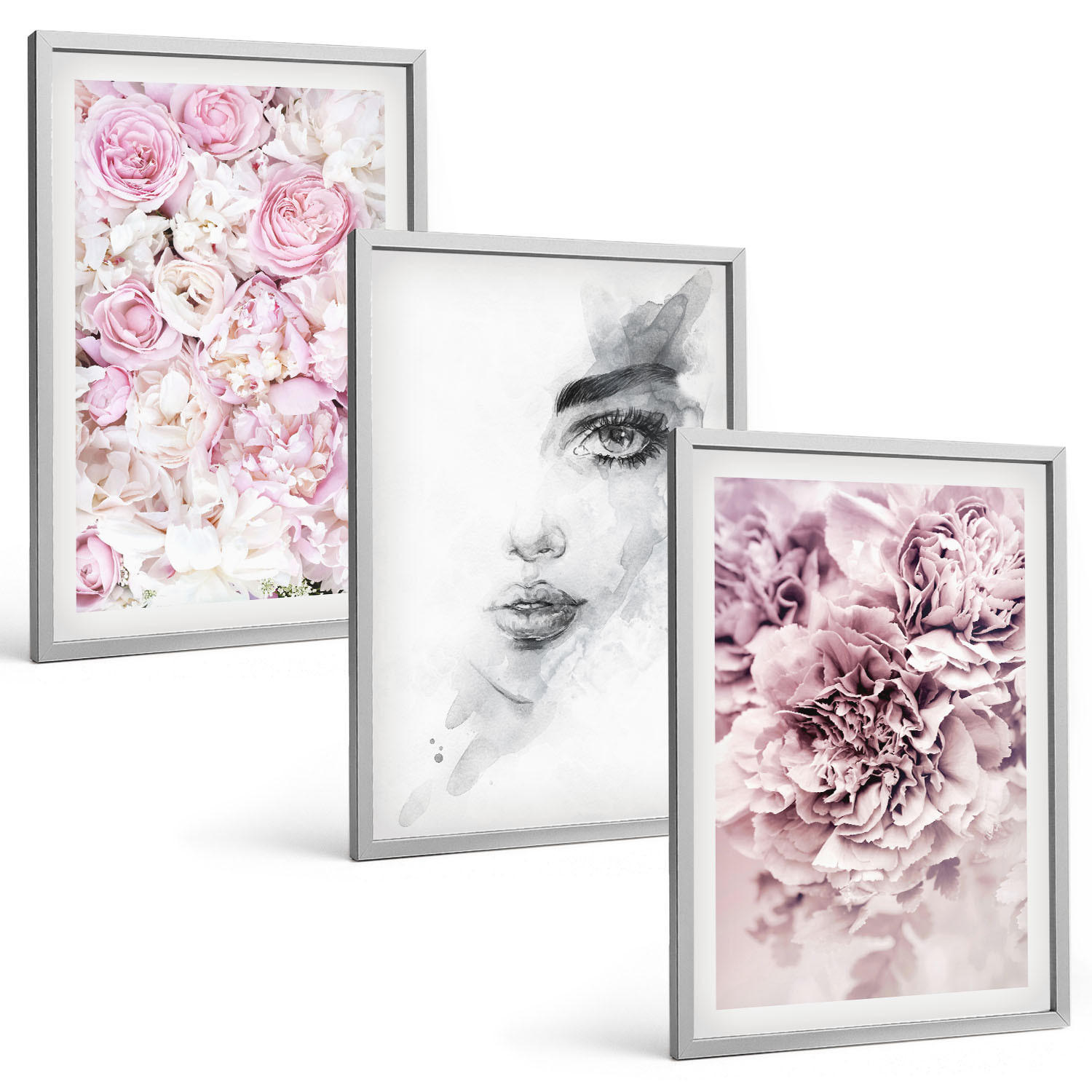 Tulup Bilder Silber 40x60 cm