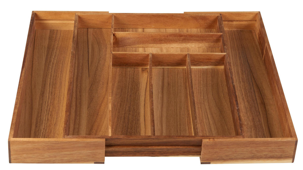 BESTECKEINSATZ Flex in Naturfarben - Naturfarben, Holz (47.3/53.5/5.5cm) - Zandiara