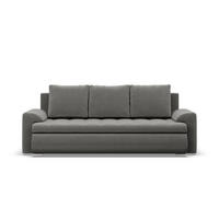 SOFA 3-SITZER MIT SCHLAFFUNKTION FORESTA, Hellgrau - Hellgrau, Textil (222/92/96cm)